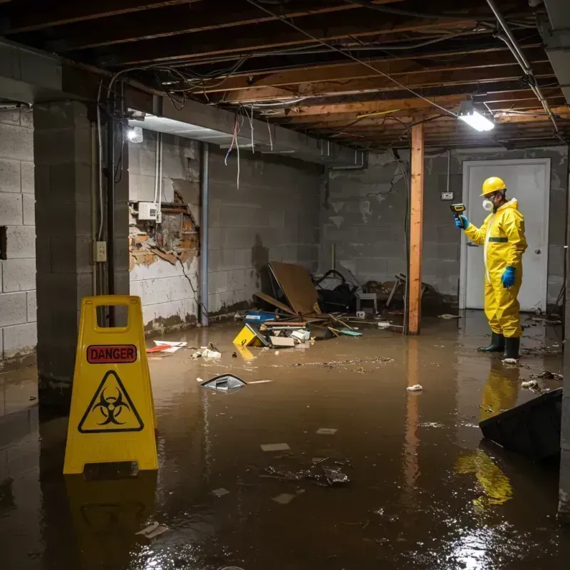 Flooded Basement Electrical Hazard in Weakley County, TN Property